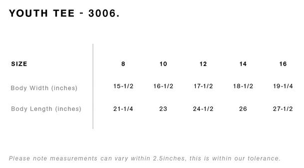 YOUTH BOLT STACKED PREMIUM TEE