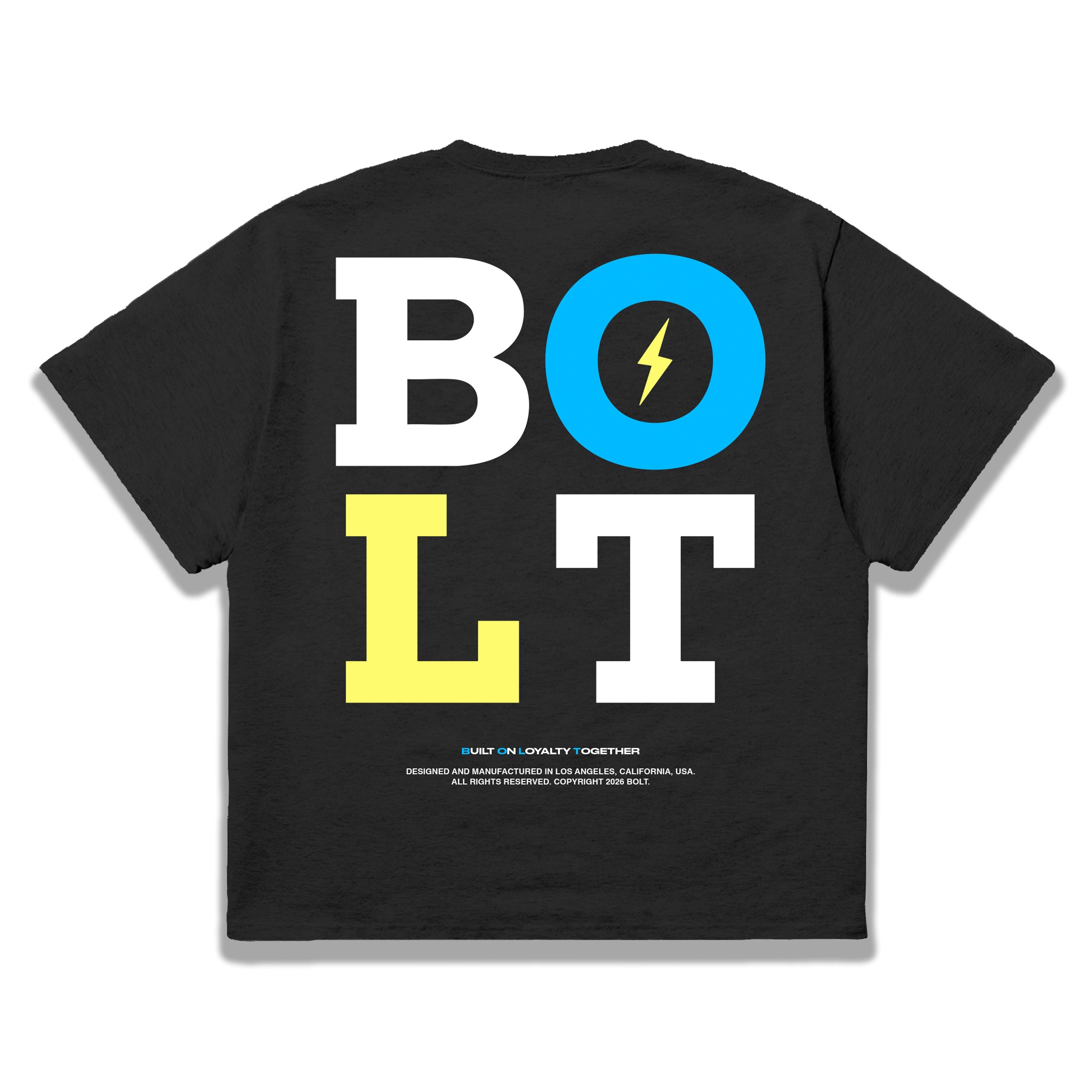 ADULT BOLT STACKED PREMIUM TEE